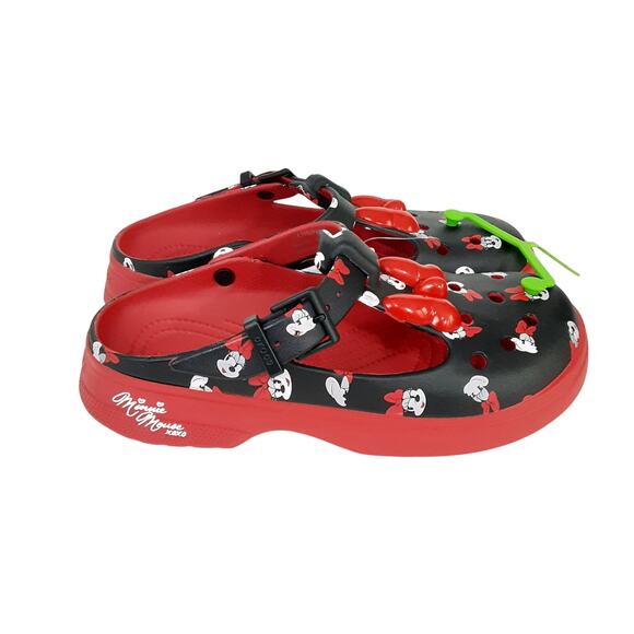 Crocs Disney Minnie Mouse Mary Janes Red Womens 9 Platform Slip On Chunky NWT - Picture 4 of 10
